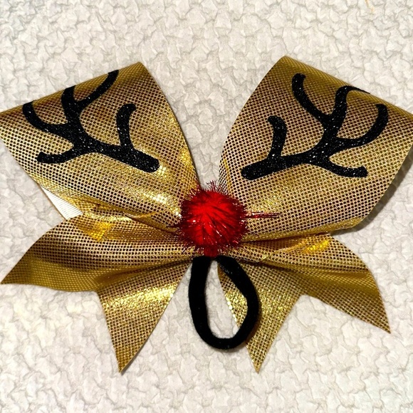 Reindeer Bow $25 New - Picture 1 of 3